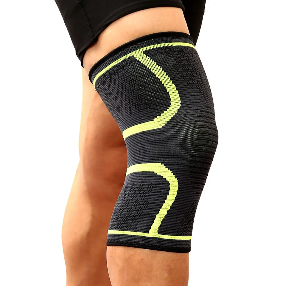 2Pcs Elastic Knee Pads Fitness Knee Support Braces Elastic Nylon Sport Compression Knee Pad Sleeve for Basketball Volleyball