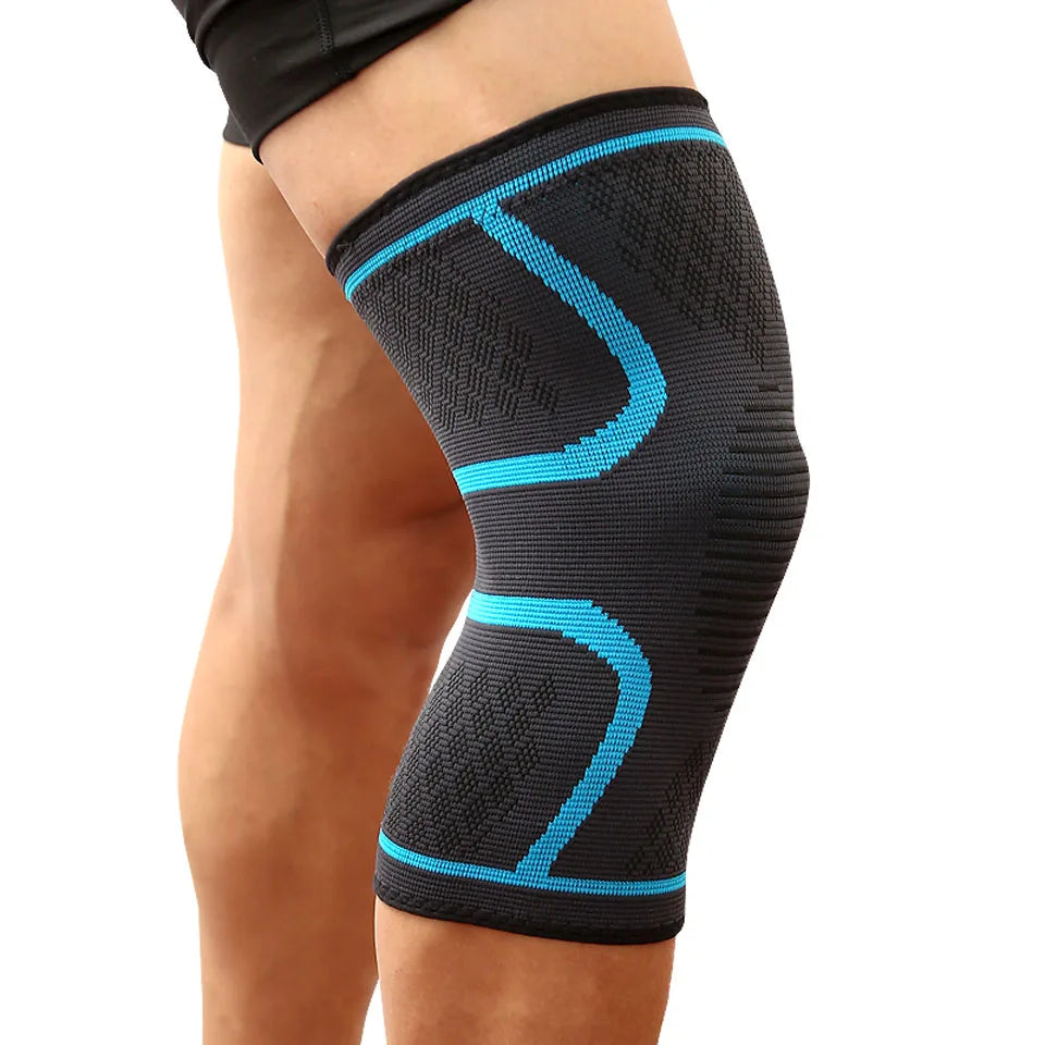 2Pcs Elastic Knee Pads Fitness Knee Support Braces Elastic Nylon Sport Compression Knee Pad Sleeve for Basketball Volleyball