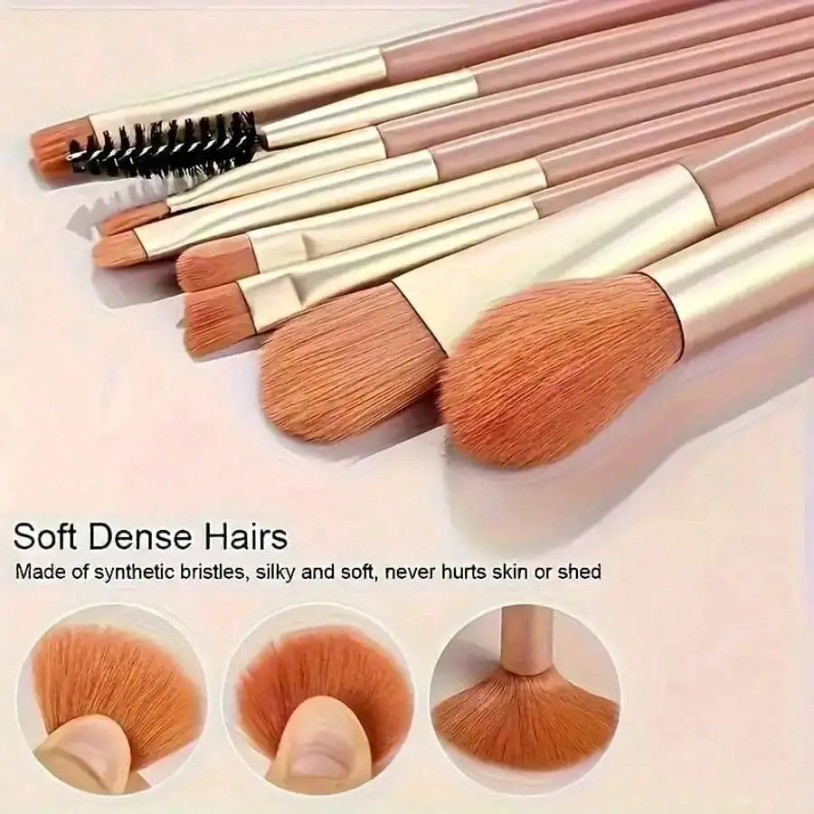 Portable Mini Multipurpose Makeup Brush Set 8Pcs Professional Cosmetic Tool For Blush Eyeshadow Concealer Travel Daily Makeup Supply