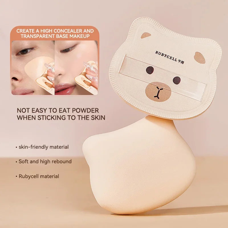 Soft Marshmallow Air Cushion Sponge Powder Puff Dry Wet Dual Use For Liquid Foundation Base Daily Cosmetic Makeup Tool