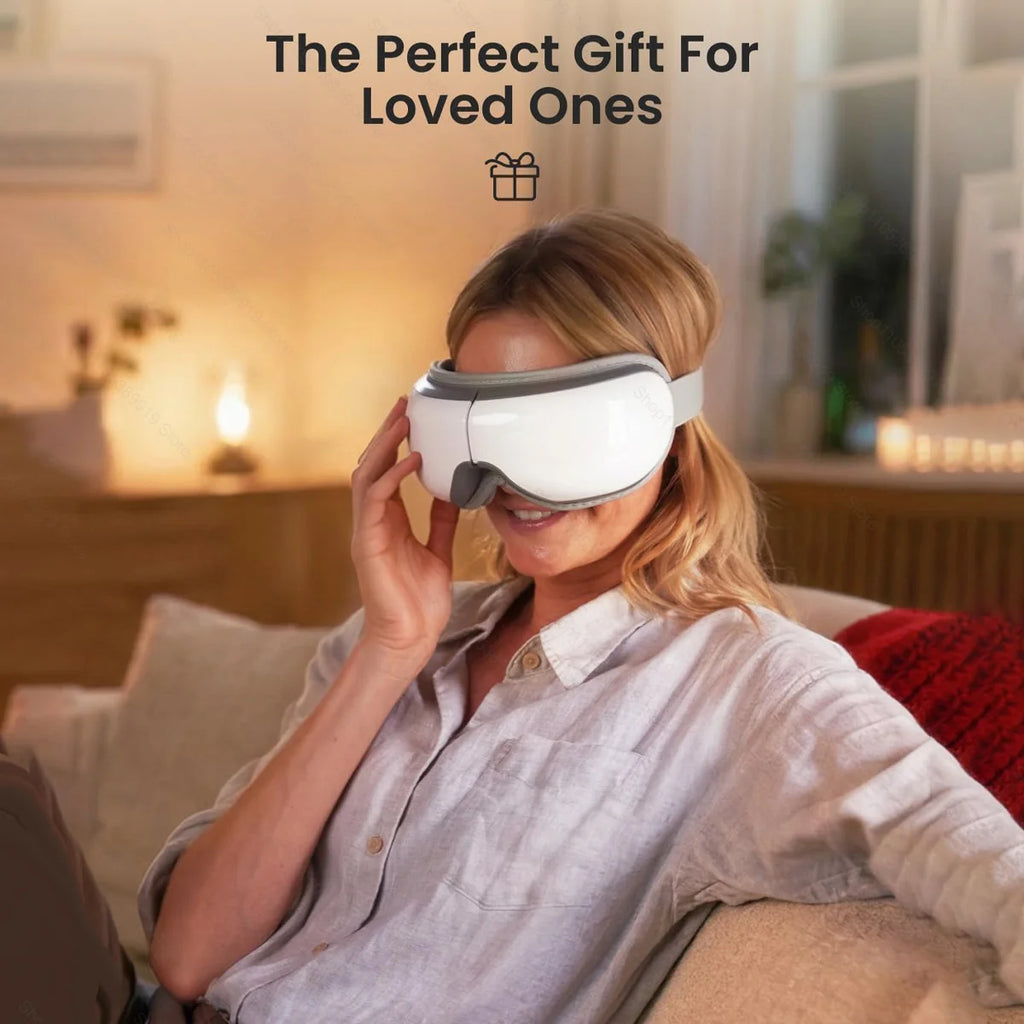 Heated Smart Vibration Eye Massager Airbag Compress Eye Care Instrument Bluetooth Music Eye Massage Sleepping Mask Relax Fatigue