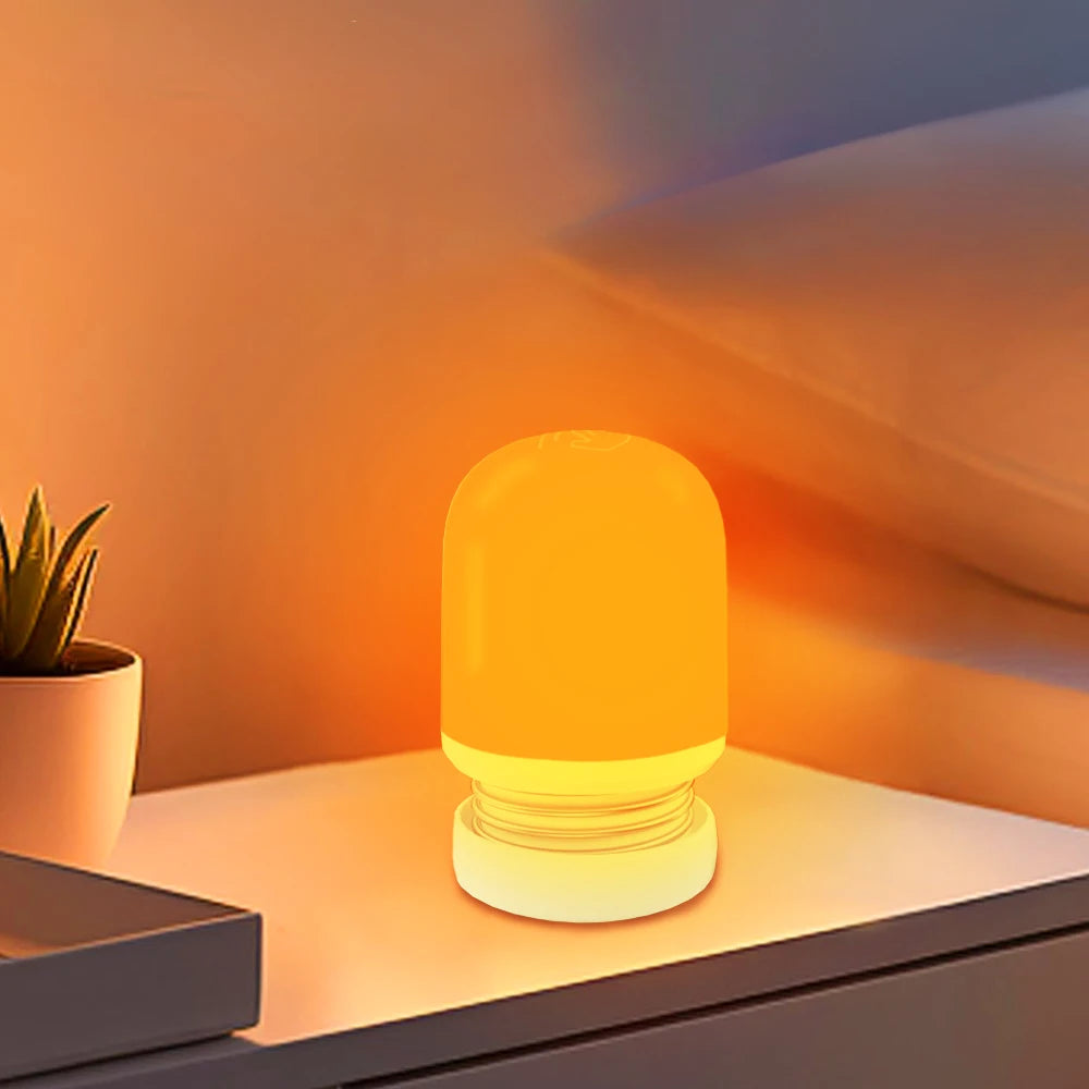 620-630nm Red Color Night Light Sleeping No Blue Melatonin - Boosting USB Rechargeable Brightness Sleep Lamp Portable Eye-care
