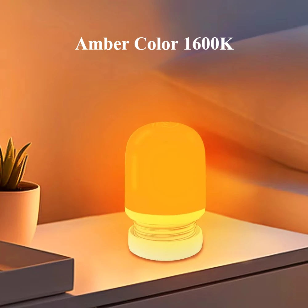 620-630nm Red Color Night Light Sleeping No Blue Melatonin - Boosting USB Rechargeable Brightness Sleep Lamp Portable Eye-care