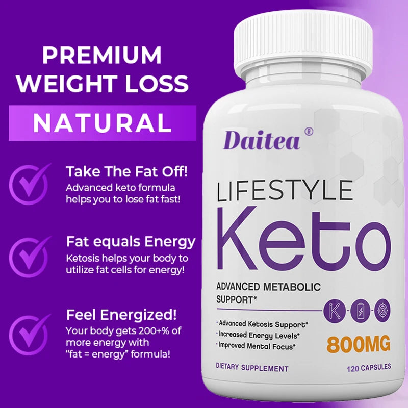 Keto BHB Capsules, Thermogenic Fat Burner, Weight Management, Appetite Suppressant, Metabolism & Energy Boost for Men & Women