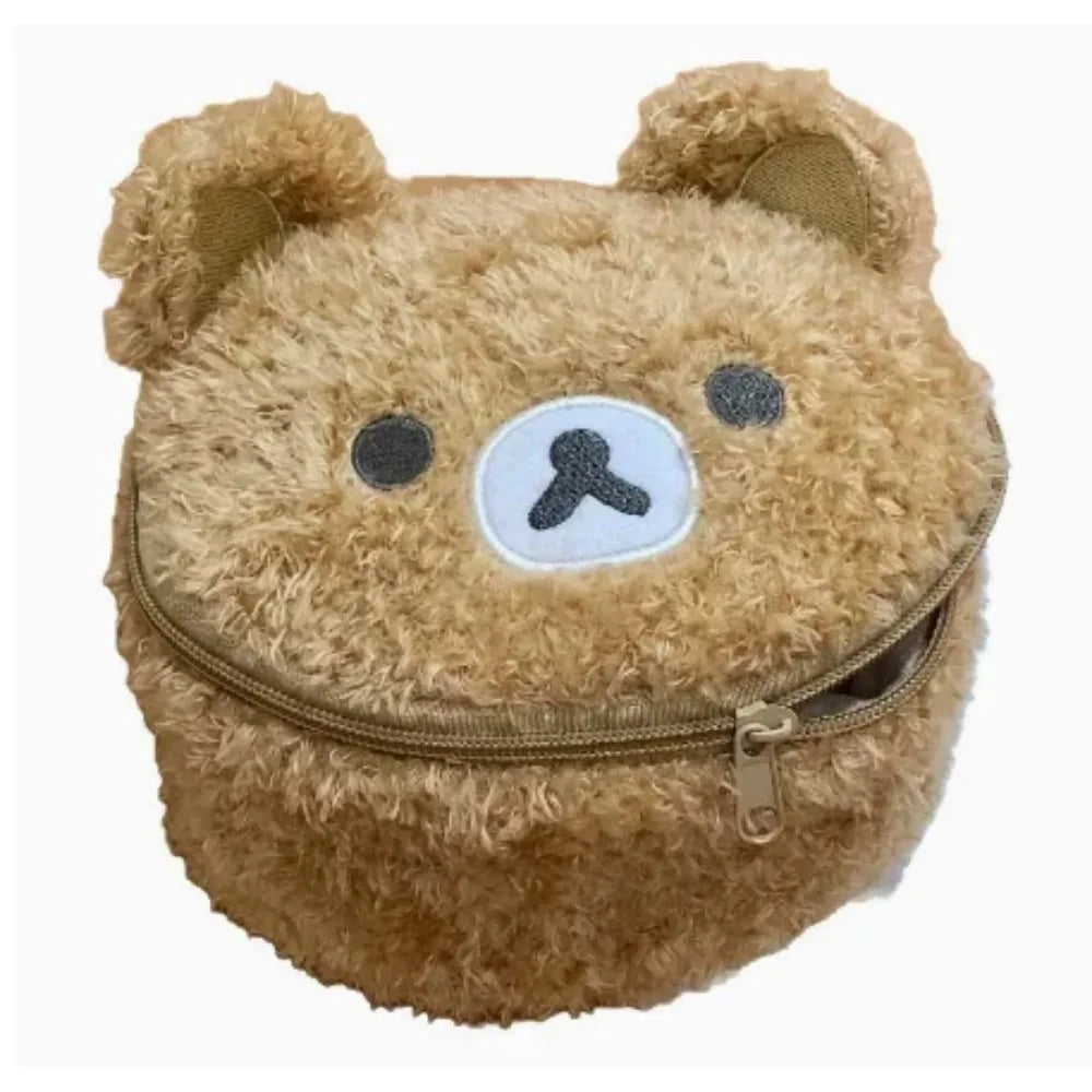 Plushes Makeup Case Anime Relaxed Bear Cosmetic Bag Women Jewelry Storage Pouch Girl Organizer Handbags Gift Hot Sales