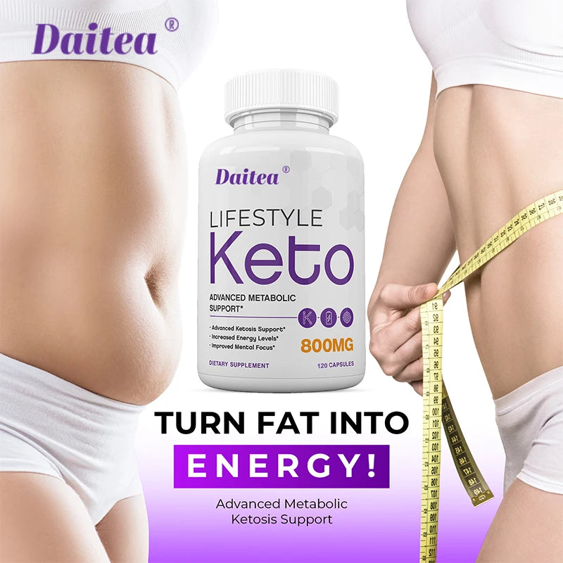 Keto BHB Capsules, Thermogenic Fat Burner, Weight Management, Appetite Suppressant, Metabolism & Energy Boost for Men & Women