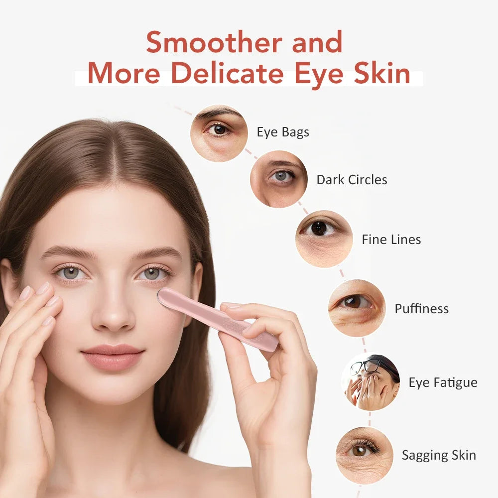 New Smart Eye Vibration Massage 3 Mode Hot Therapy for Eye Care Facial Relaxation Tool Portable Rechargeable Home Use Massager