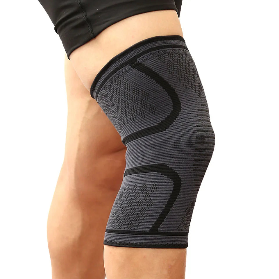 2Pcs Elastic Knee Pads Fitness Knee Support Braces Elastic Nylon Sport Compression Knee Pad Sleeve for Basketball Volleyball