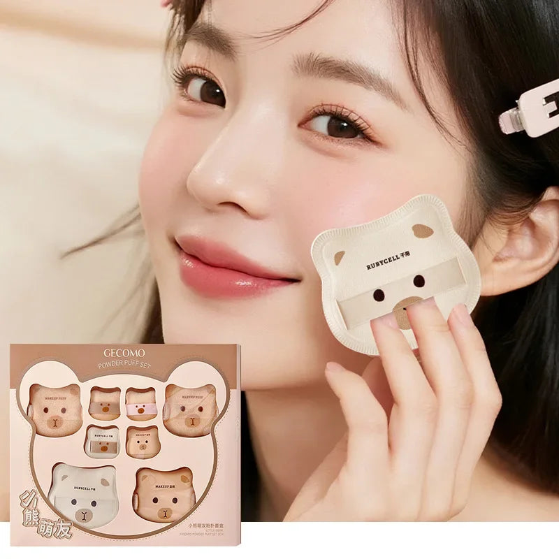 Soft Marshmallow Air Cushion Sponge Powder Puff Dry Wet Dual Use For Liquid Foundation Base Daily Cosmetic Makeup Tool