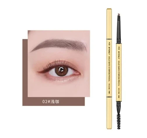 1Pc Dark Coffee Eyebrow Pencil With Brush Long Lasting Waterproof Black Gray Eyebrow Tattoo Pen Makeup Eye Brow Tint Sobrancelha