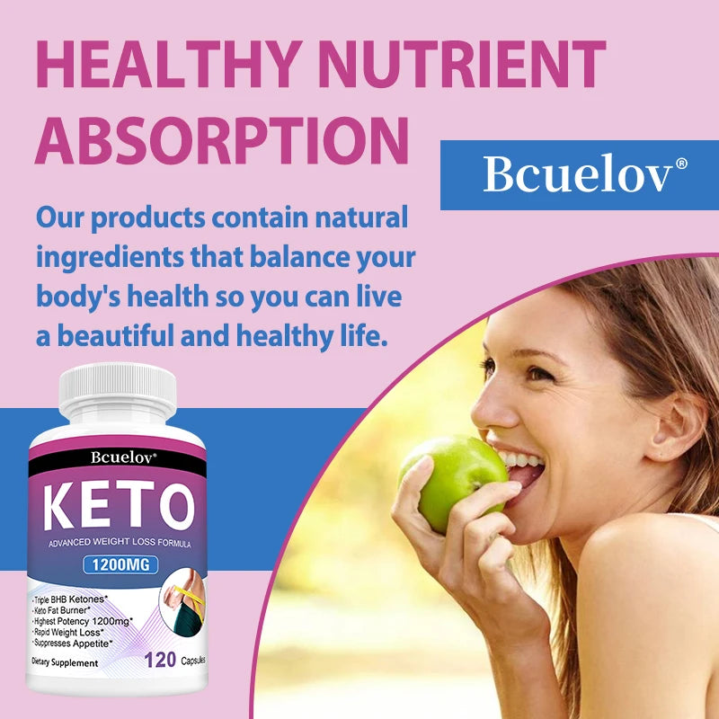 Keto Supplement, 120 Capsules, Supports Keto Diet, for Men and Women, Weight Management, Energy Support, Appetite Control