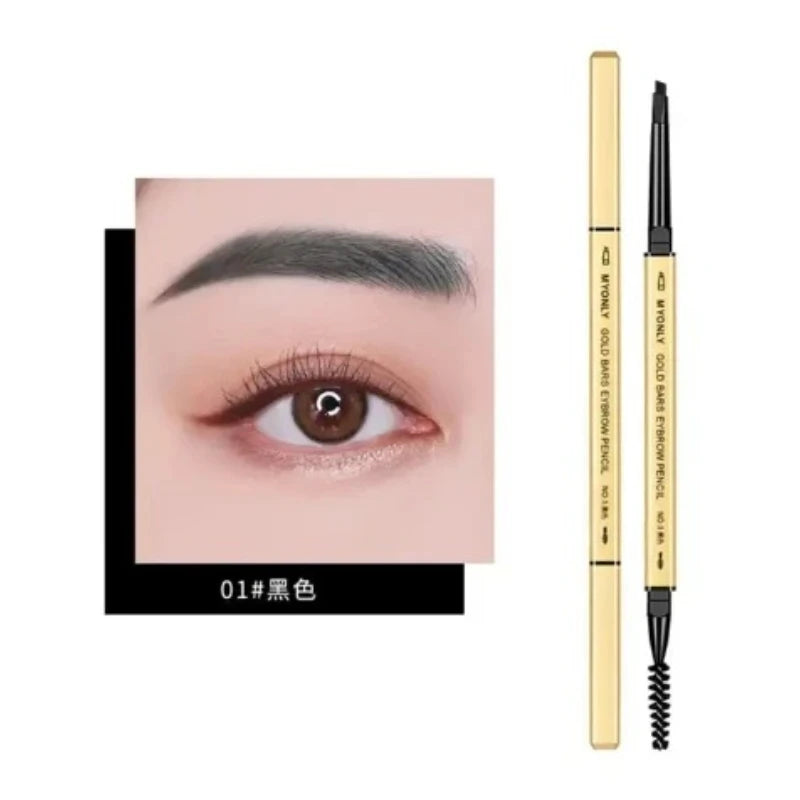 1Pc Dark Coffee Eyebrow Pencil With Brush Long Lasting Waterproof Black Gray Eyebrow Tattoo Pen Makeup Eye Brow Tint Sobrancelha