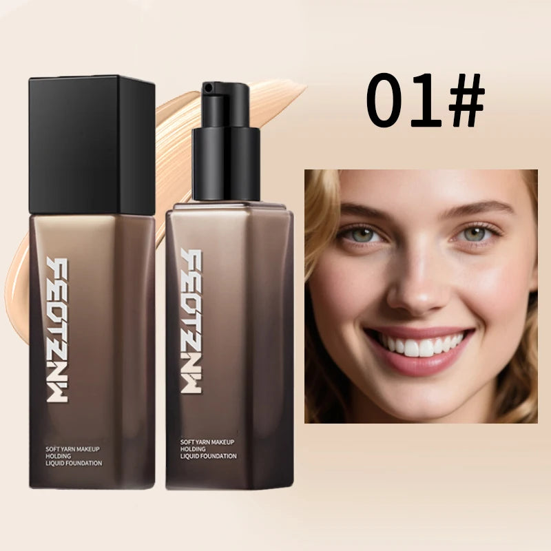 Feotznw Foundation Cream Long-lasting Makeup - 12H Natural Base Skin-toned Fit Natural-looking Lightweight Buildable Coverage