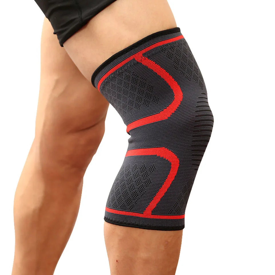 2Pcs Elastic Knee Pads Fitness Knee Support Braces Elastic Nylon Sport Compression Knee Pad Sleeve for Basketball Volleyball