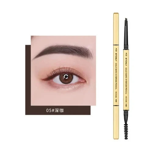 1Pc Dark Coffee Eyebrow Pencil With Brush Long Lasting Waterproof Black Gray Eyebrow Tattoo Pen Makeup Eye Brow Tint Sobrancelha