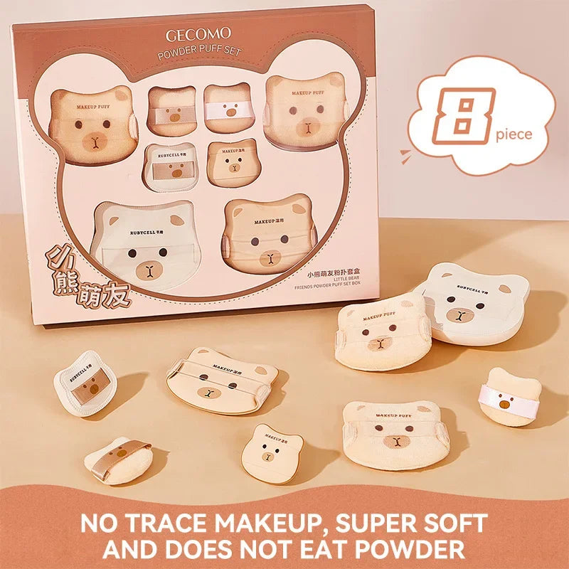 Soft Marshmallow Air Cushion Sponge Powder Puff Dry Wet Dual Use For Liquid Foundation Base Daily Cosmetic Makeup Tool